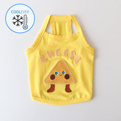 Fast Food Cool Sleeveless Top (Yellow)
