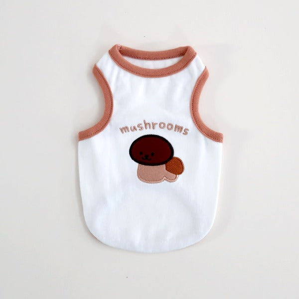 Fruit Family Sleeveless Top – Beige