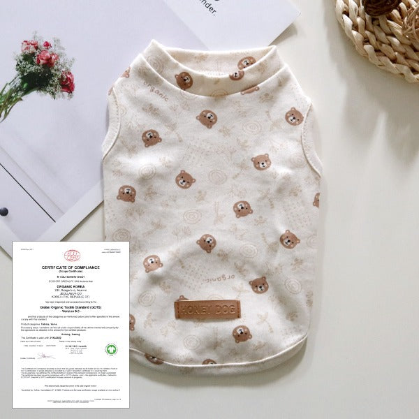 Organic Bear Sleeveless Top – Ivory