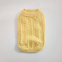 Macaron Knit Sweater – Yellow