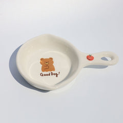 일러스트 도자기 팬- [엄지 척! 곰]