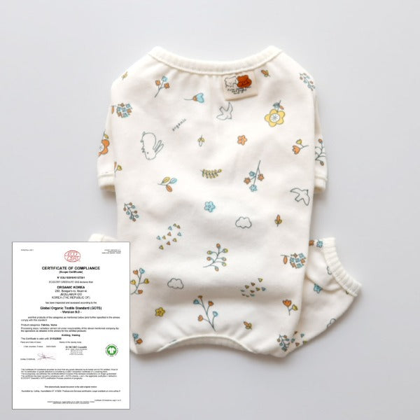 Organic Open-Front Onesie – Ivory