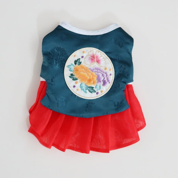 Dangui Hanbok – Girls – Teal