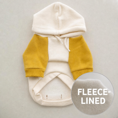 Fleece-Lined Raglan Hoodie – Yellow