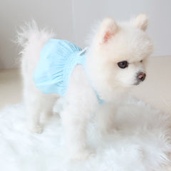 [Additional Color] Linen Smocked Dress – Sky Blue product photo 6