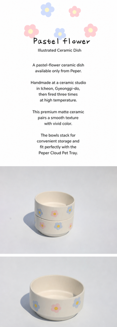 Illustrated Ceramic Dish – Pastel Flower – Product Details